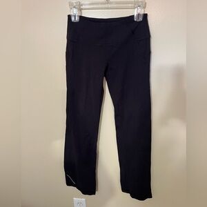 Athleta Black Runabout Yoga Athletic Stretch Wide Bottom Pants Sz XS